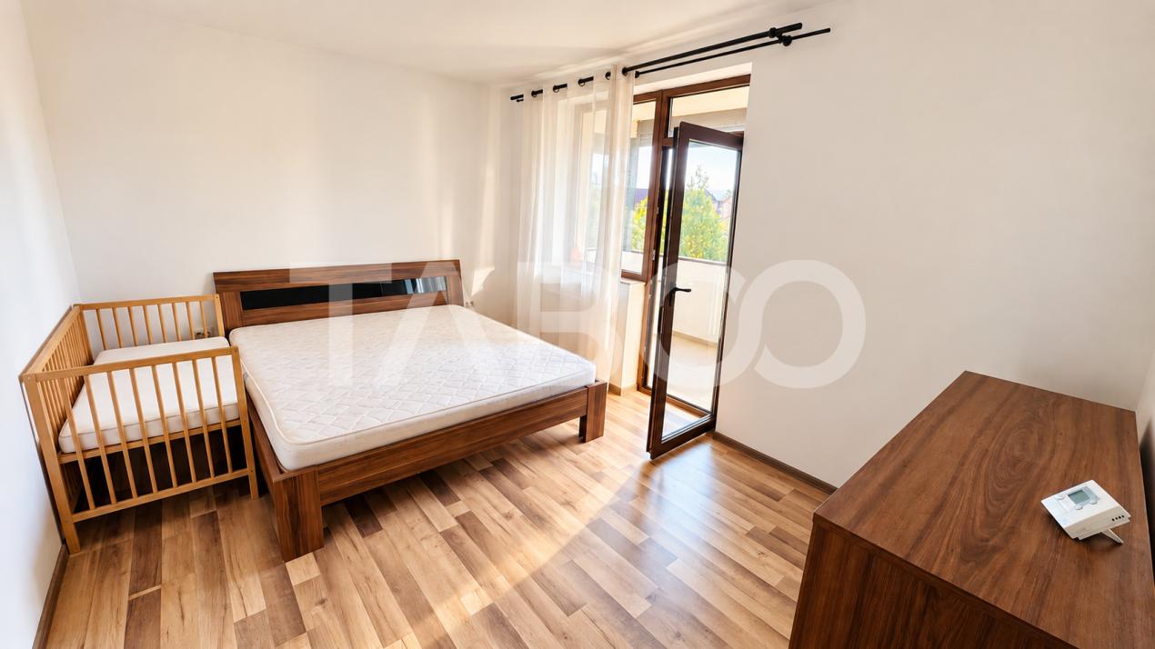 Apartament 3 camere de inchiriat 57mpu balcon 10mp etaj 1 Pictor Brana