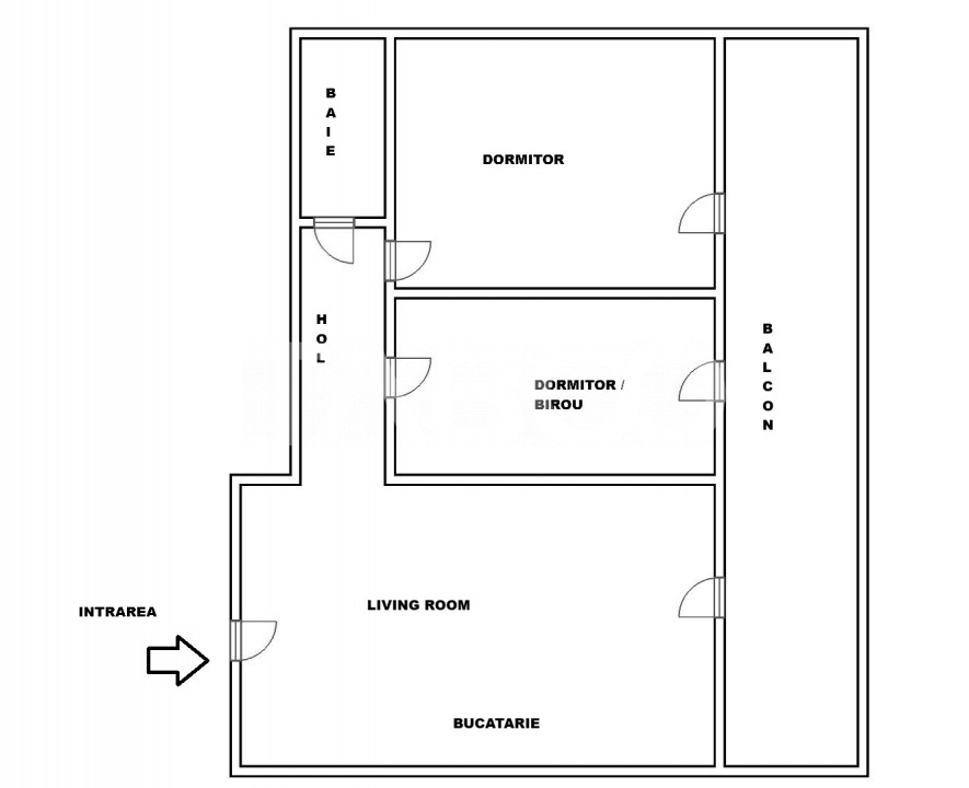 Apartament 3 camere de inchiriat cu balcon parcare Belvedere Turnisor