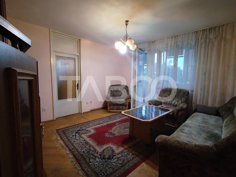 Apartament 3 camere de inchiriat etaj intermediar mobilat utilat in Sibiu - Buia