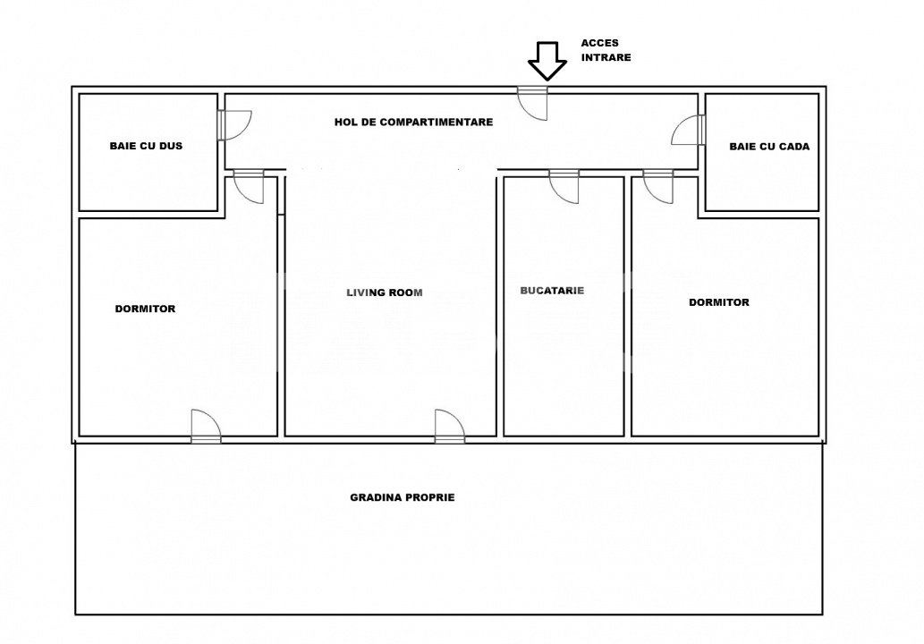 Apartament 3 camere de vanzare 2 bai parter cu gradina proprie video