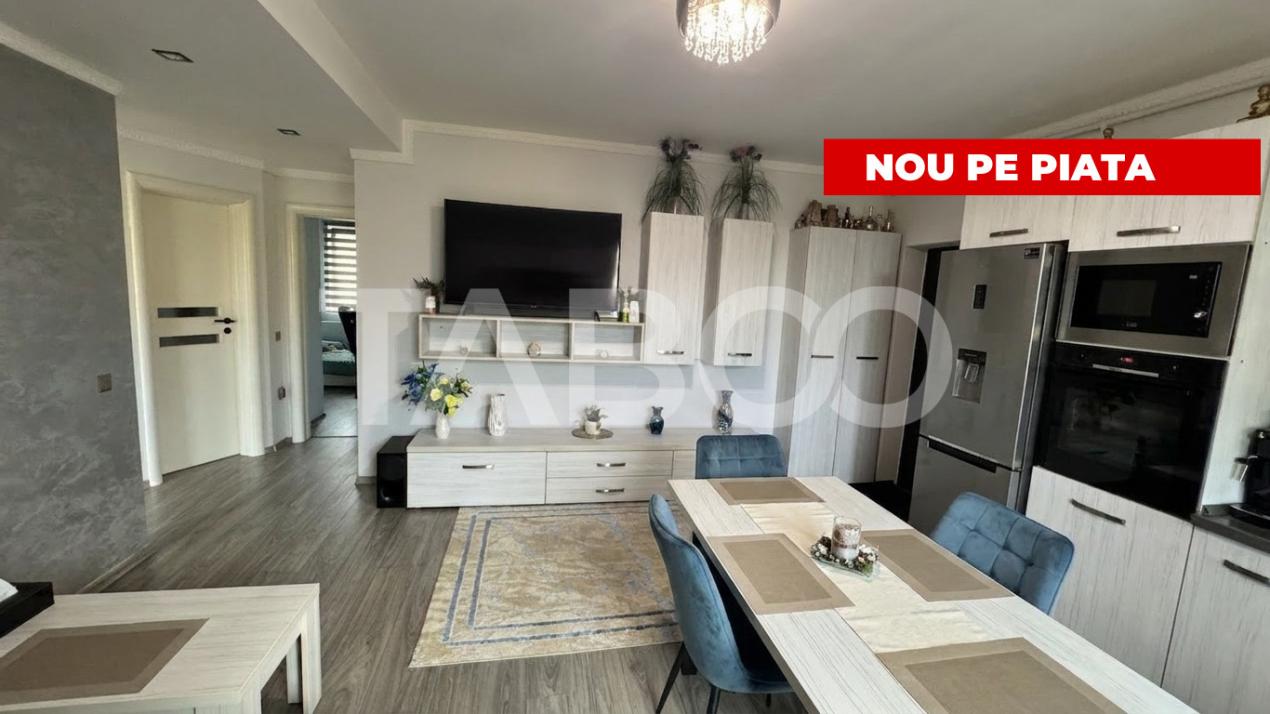 Apartament 3 camere de vanzare 54 MPU MOBILAT UTILAT PARCARE Selimbar