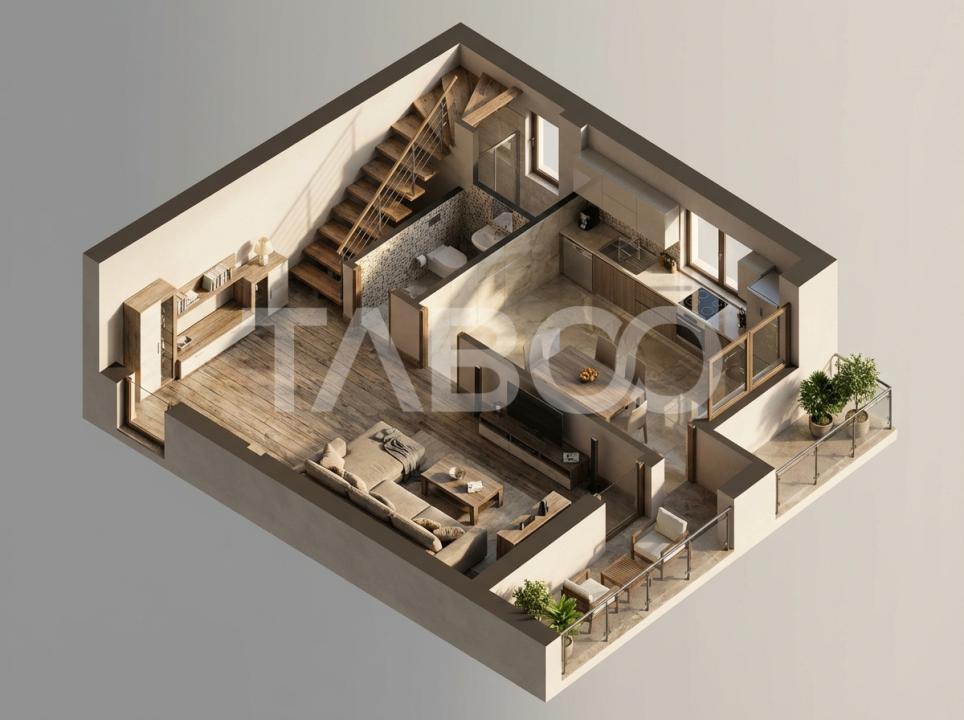 Apartament 3 camere de vanzare decomandat  84 mp zona Turnisor