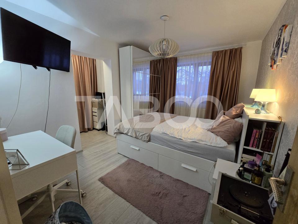 Apartament 3 camere de vanzare decomandat mobilat utilat Tilisca Sibiu
