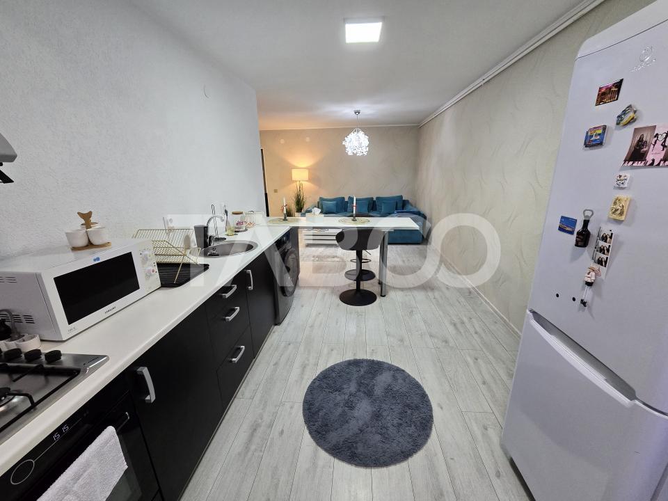 Apartament 3 camere de vanzare decomandat mobilat utilat Tilisca Sibiu