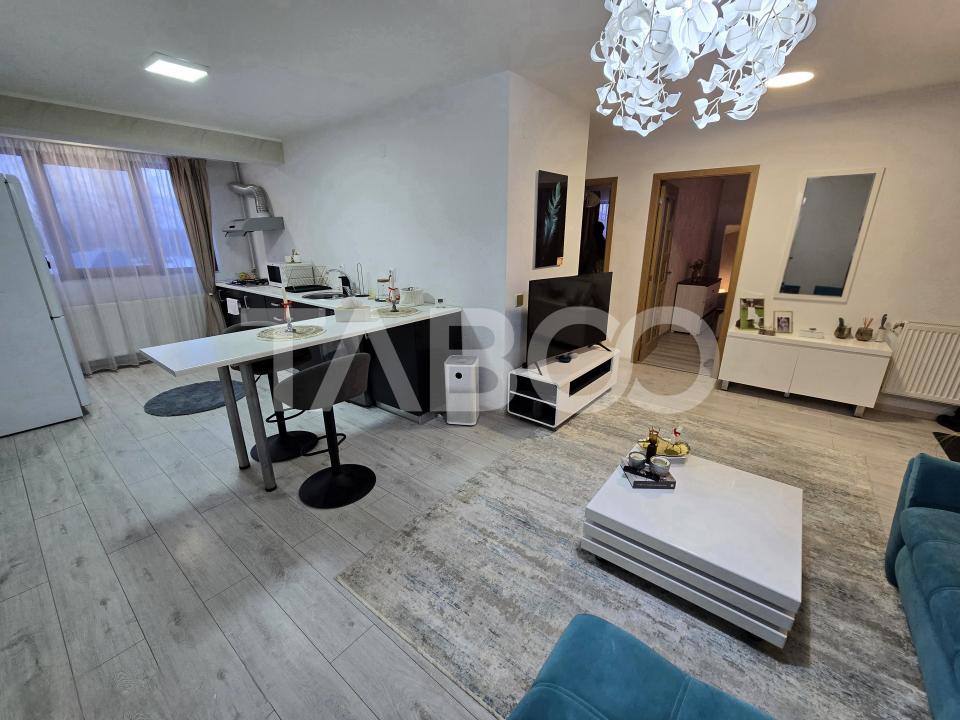 Apartament 3 camere de vanzare decomandat mobilat utilat Tilisca Sibiu in Sibiu - Sacel