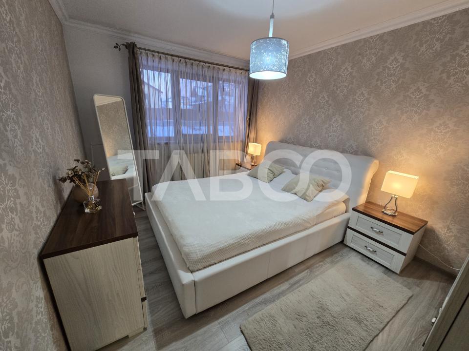 Apartament 3 camere de vanzare decomandat mobilat utilat Tilisca Sibiu