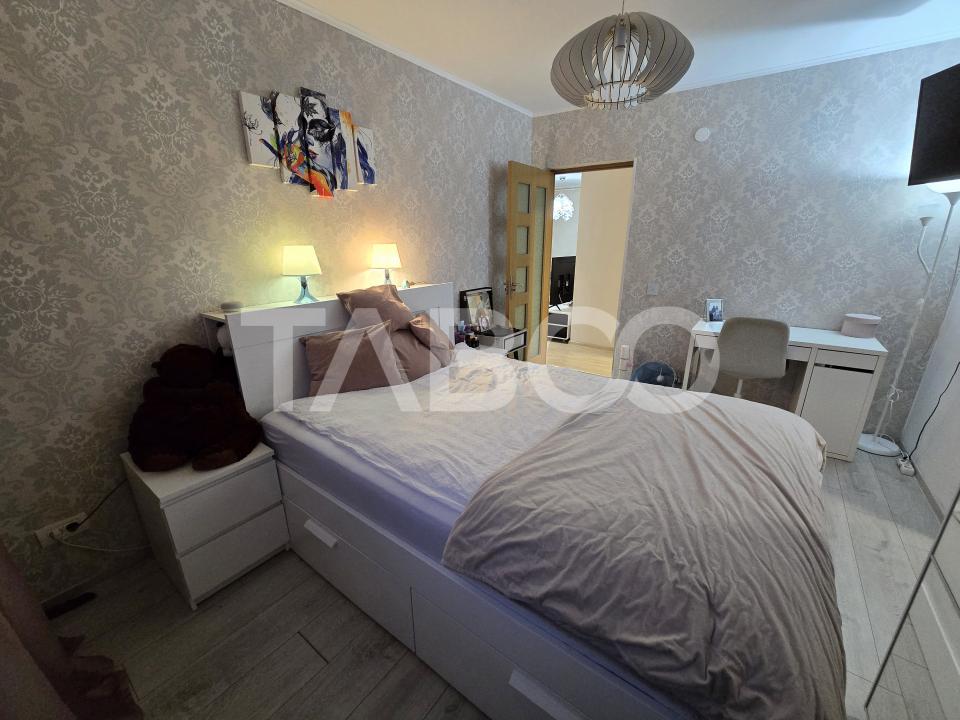 Apartament 3 camere de vanzare decomandat mobilat utilat Tilisca Sibiu