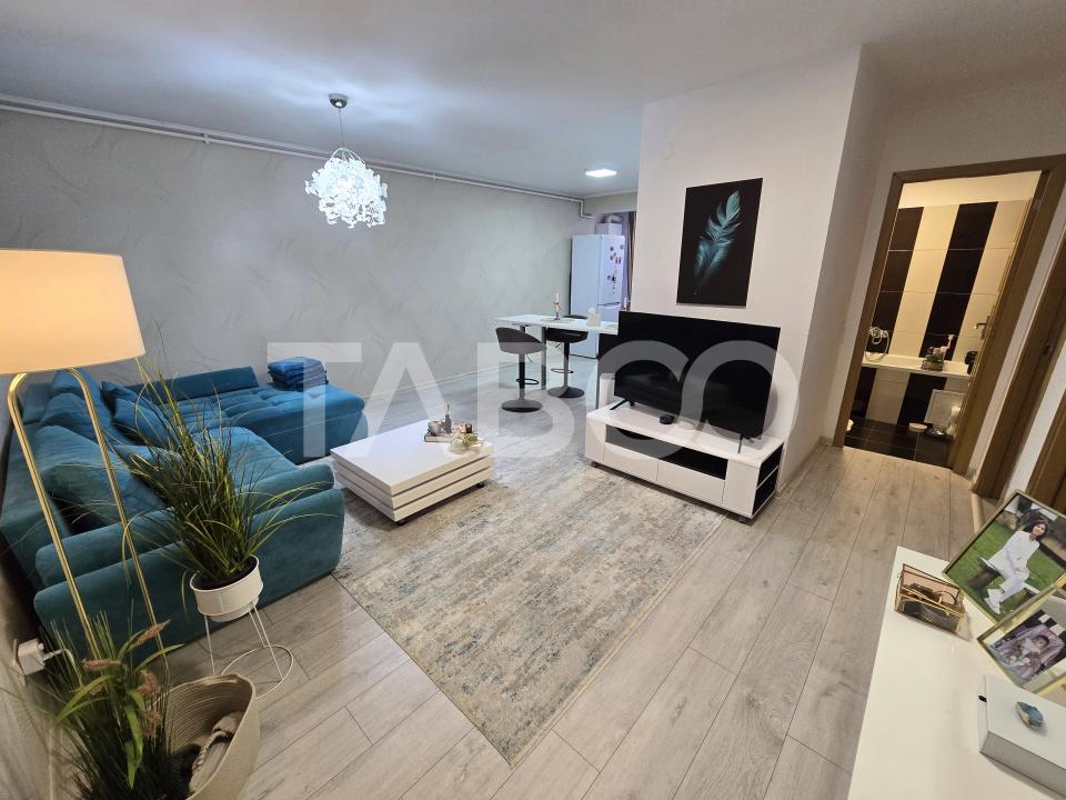 Apartament 3 camere de vanzare decomandat mobilat utilat Tilisca Sibiu in Sibiu - Sacel