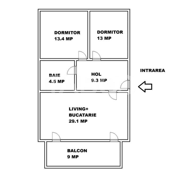 Apartament 3 camere de vanzare etaj 1 balcon 2 parcari Arhitectilor