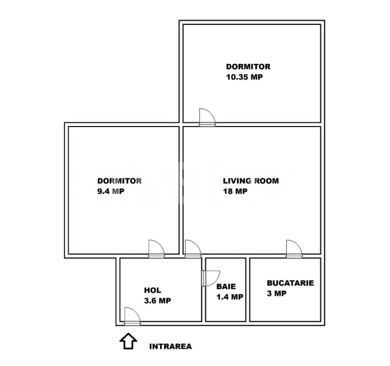 Apartament 3 camere de vanzare etaj intermediar Sibiu -chirias activ