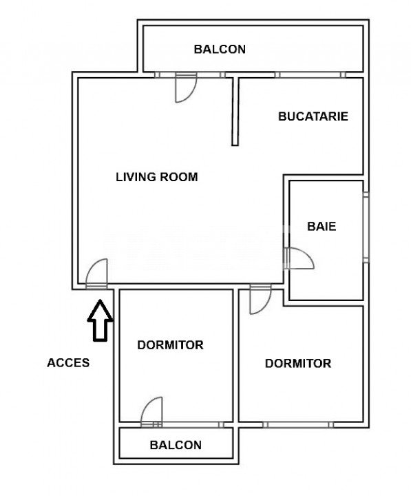 Apartament 3 camere de vanzare la etajul 1 zona Brana mobilat utilat