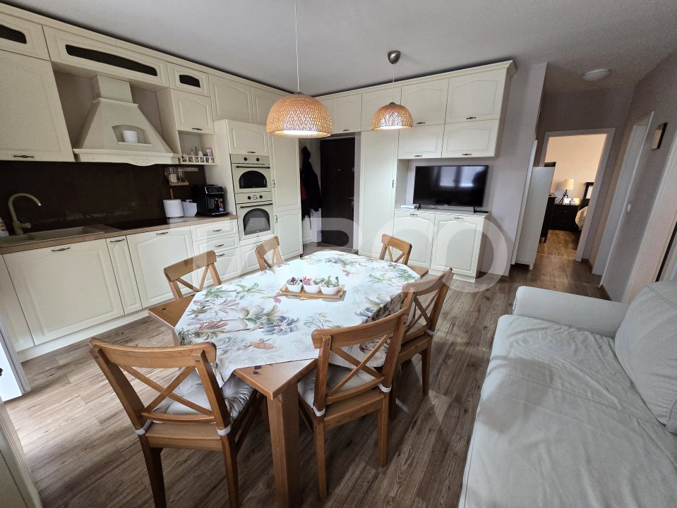 Apartament 3 camere de vanzare mobilat parcare balcon Tilisca Sibiu