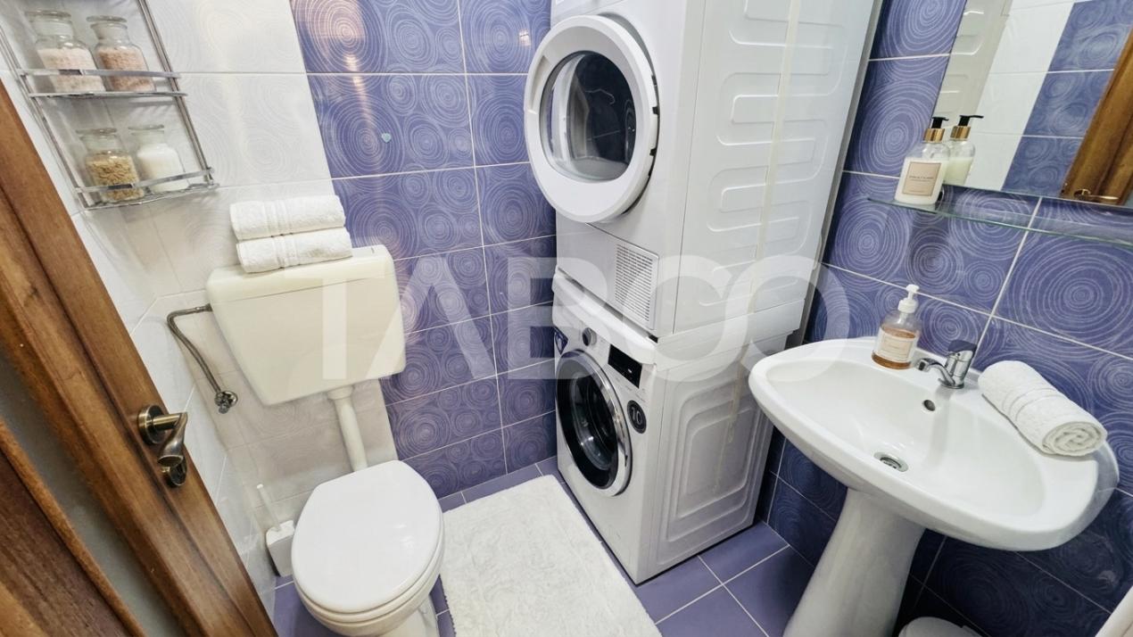 Apartament 3 camere de vanzare MOBILAT UTILAT 2 bai 1 parcare Selimbar