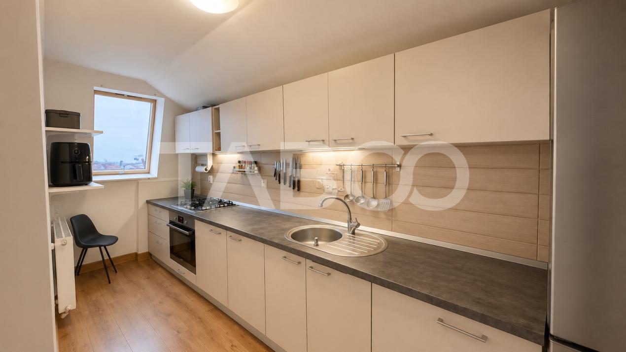 Apartament 3 camere de vanzare mobilat utilat 77 mp Arhitectilor Sibiu