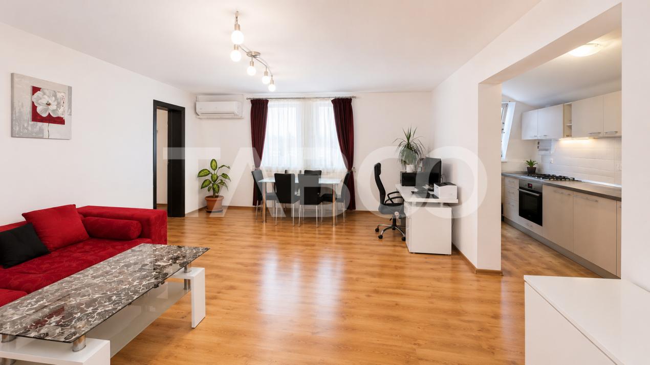 Apartament 3 camere de vanzare mobilat utilat 77 mp Arhitectilor Sibiu