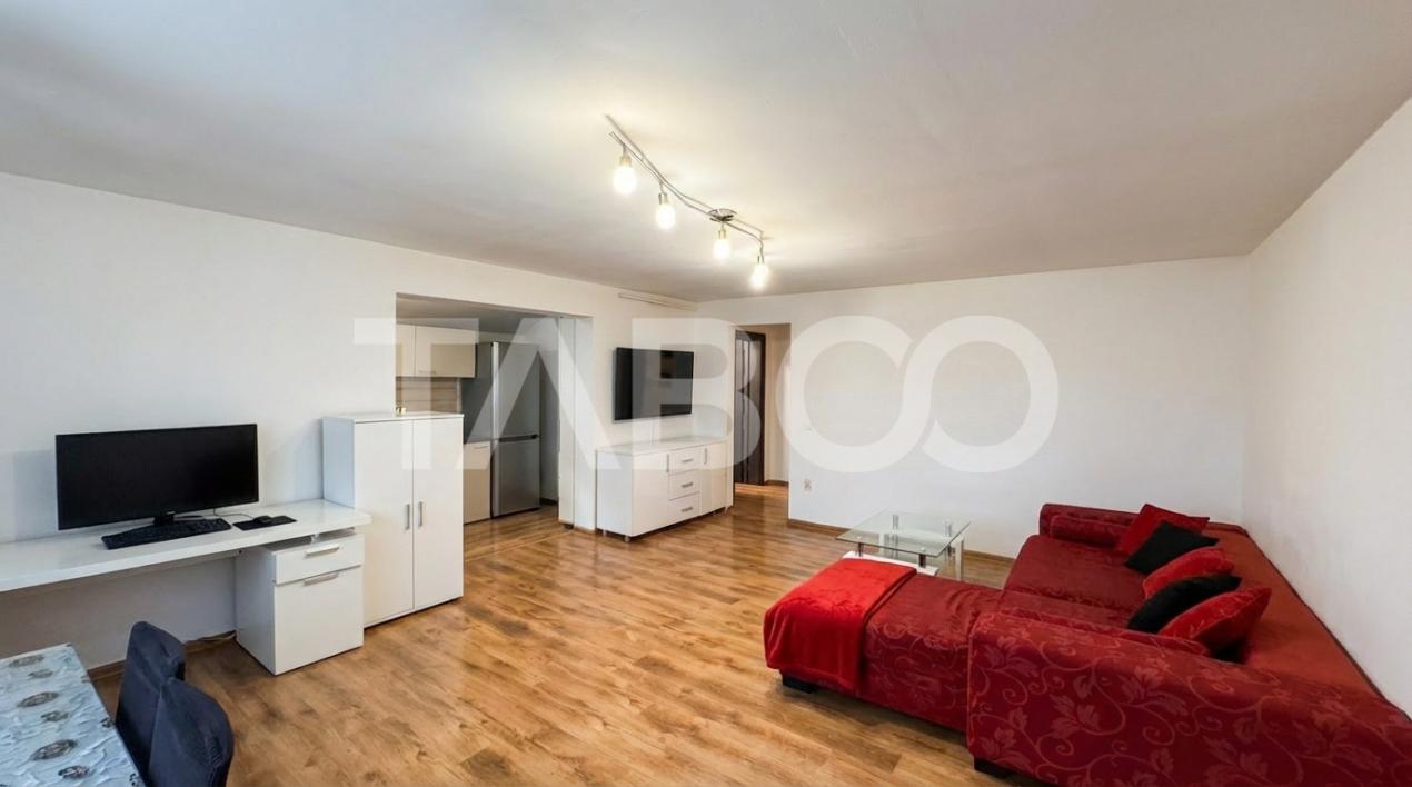 Apartament 3 camere de vanzare MOBILAT UTILAT 77mp Calea Cisnadiei