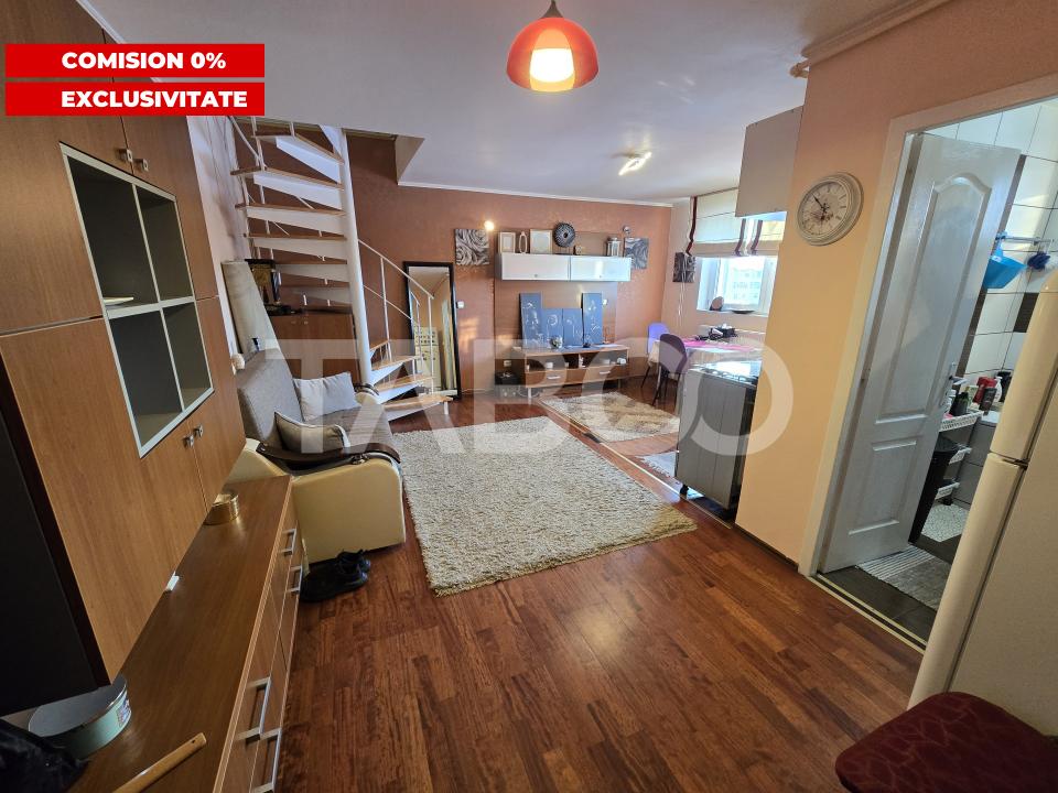 Apartament 3 camere de vanzare mobilat Valea Aurie Sibiu Comision 0