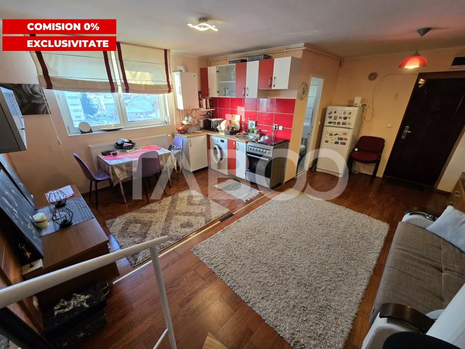 Apartament 3 camere de vanzare mobilat Valea Aurie Sibiu Comision 0