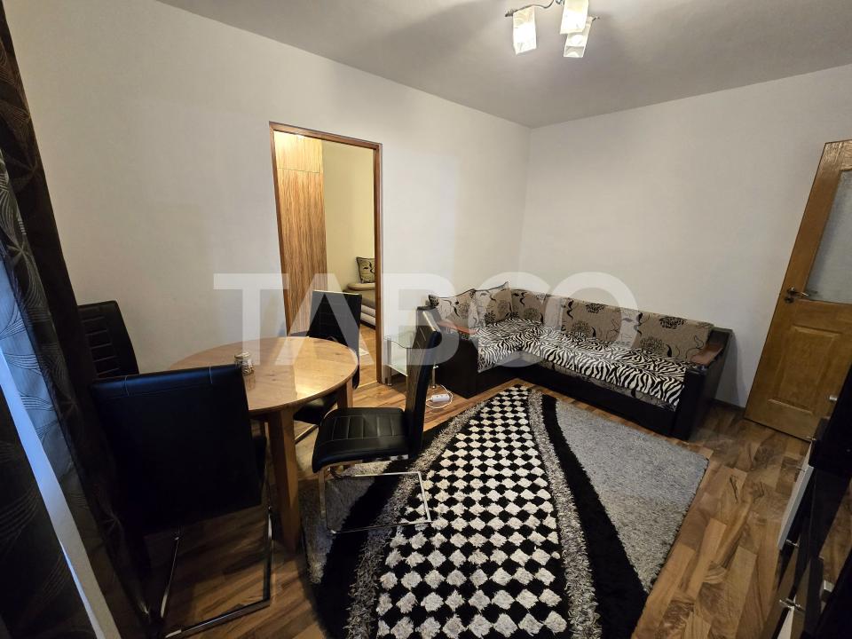 Apartament 3 camere etaj intermediar mobilat balcon zona Tiglari Sibiu