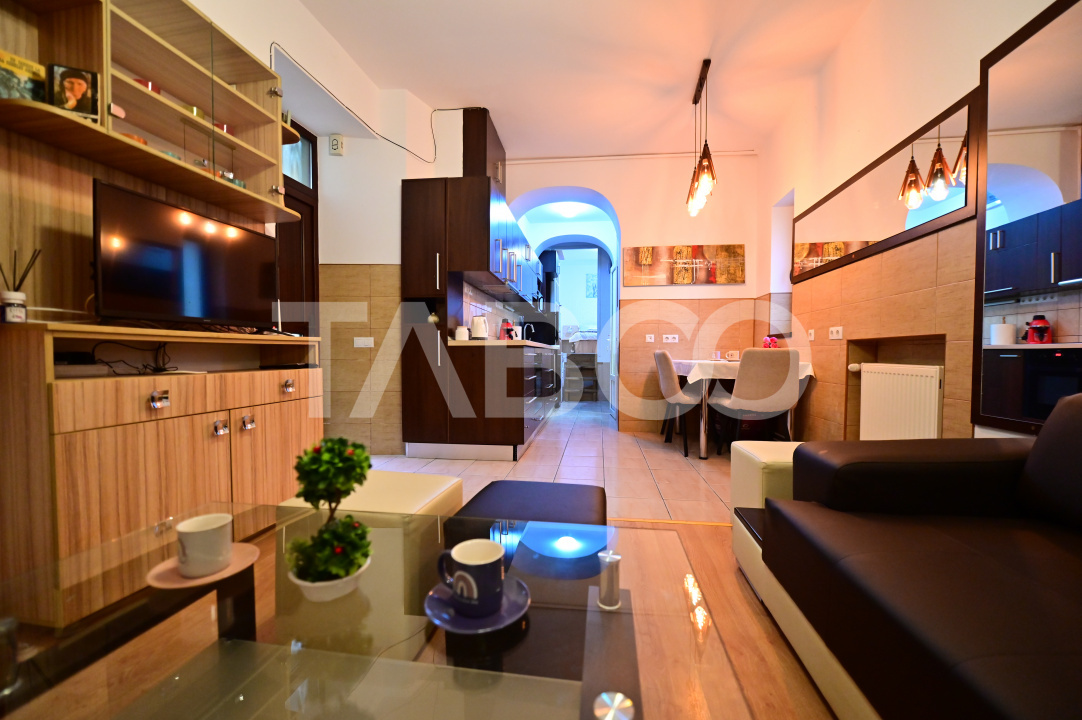 Apartament 3 camere mobilat si utilat de inchiriat langa Piata Mare