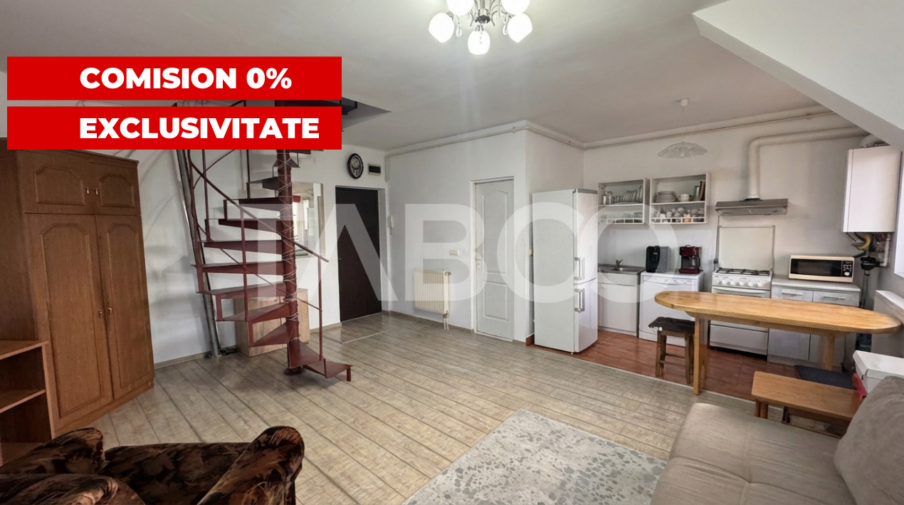 Apartament 3 camere mobilat utilat 65mp 2 BAI COMISION 0% Valea Aurie