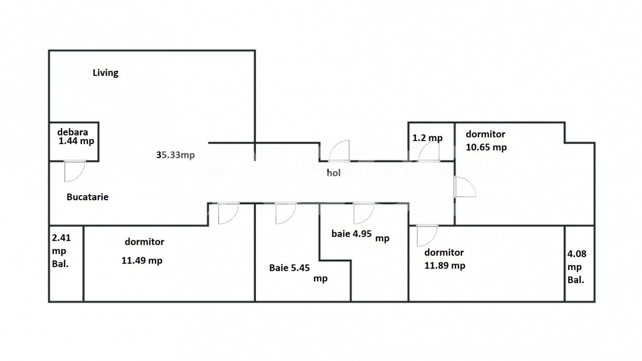 Apartament 4 camere 88 mpu 2 balcoane pivnita zona Valea Aurie Sibiu