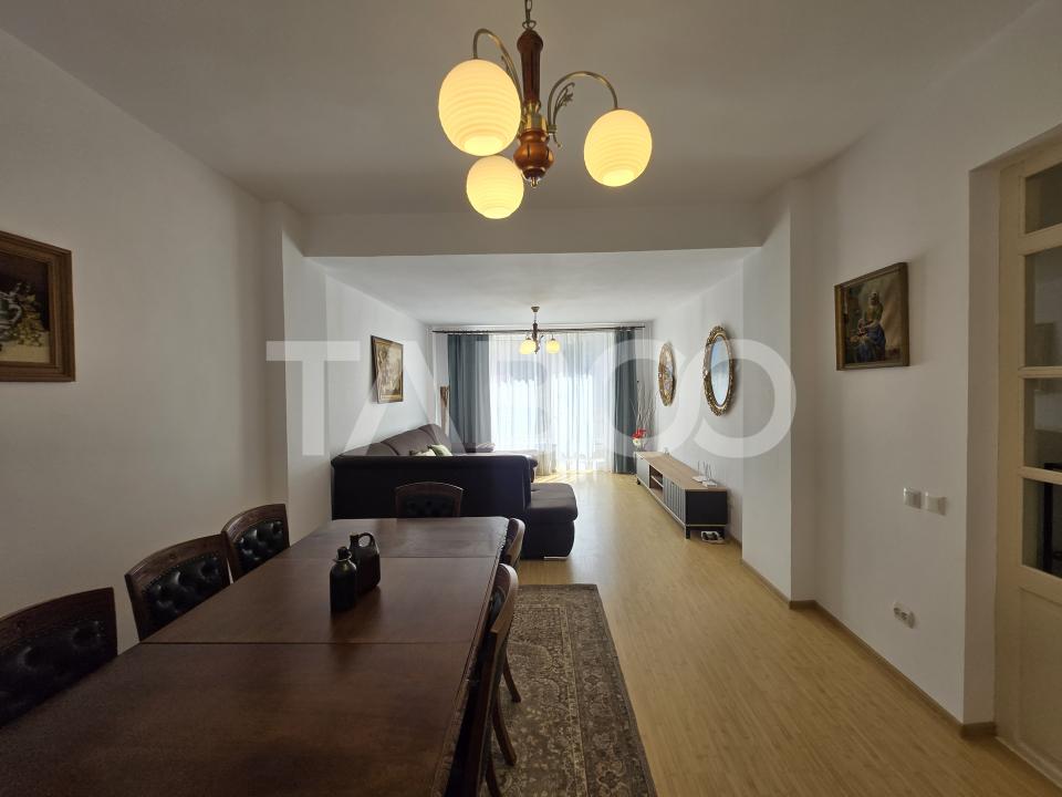 Apartament 4 camere de inchiriat 140 mp cu garaj zona Rahovei Sibiu