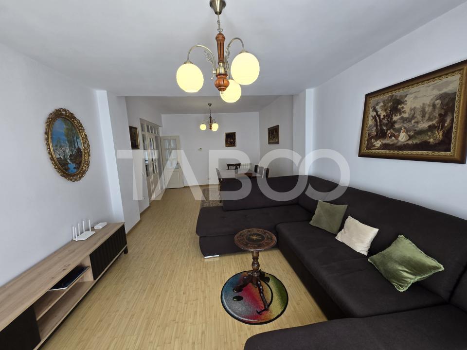 Apartament 4 camere de inchiriat 140 mp cu garaj zona Rahovei Sibiu