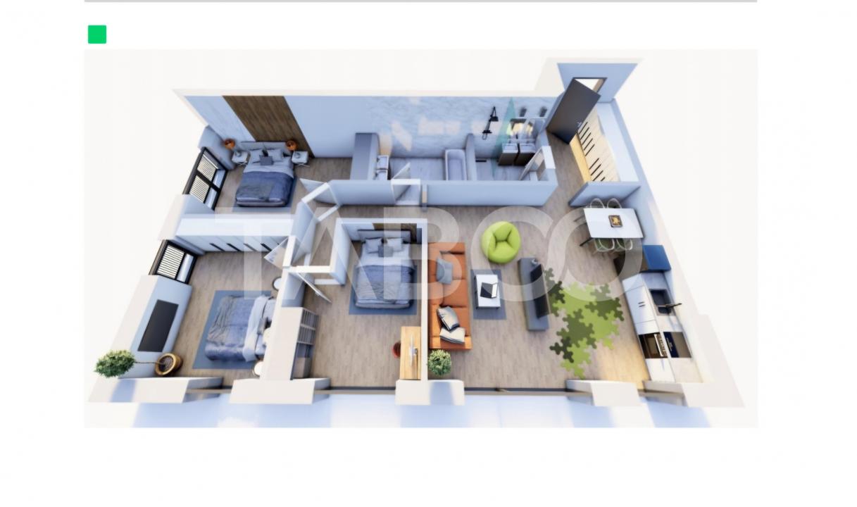 Apartament 4 camere decomanda 2 bai 95 mpu parcare Arhitectilor Sibiu