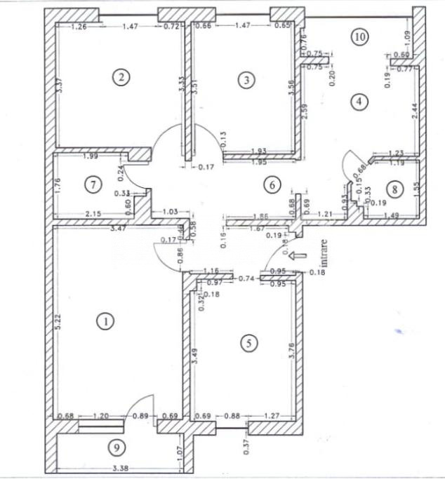Apartament 4 camere decomandat 2 bai pivnita zona Strand Sibiu