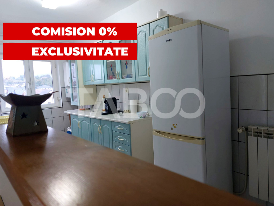 Apartament 50 mpu 2 camere etaj 3 pivnita Piata Noua Cisnadie