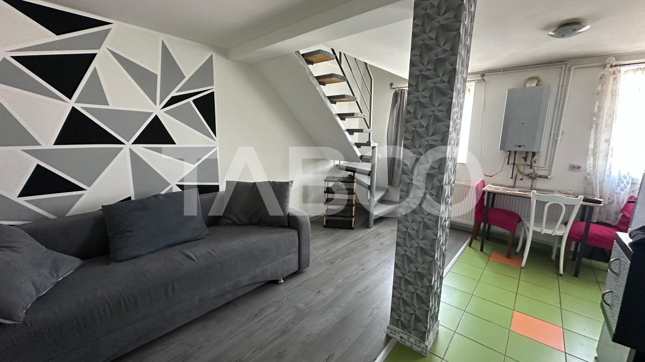 Apartament 51 mpu zona Vasile Aaron Sibiu  mobilat 