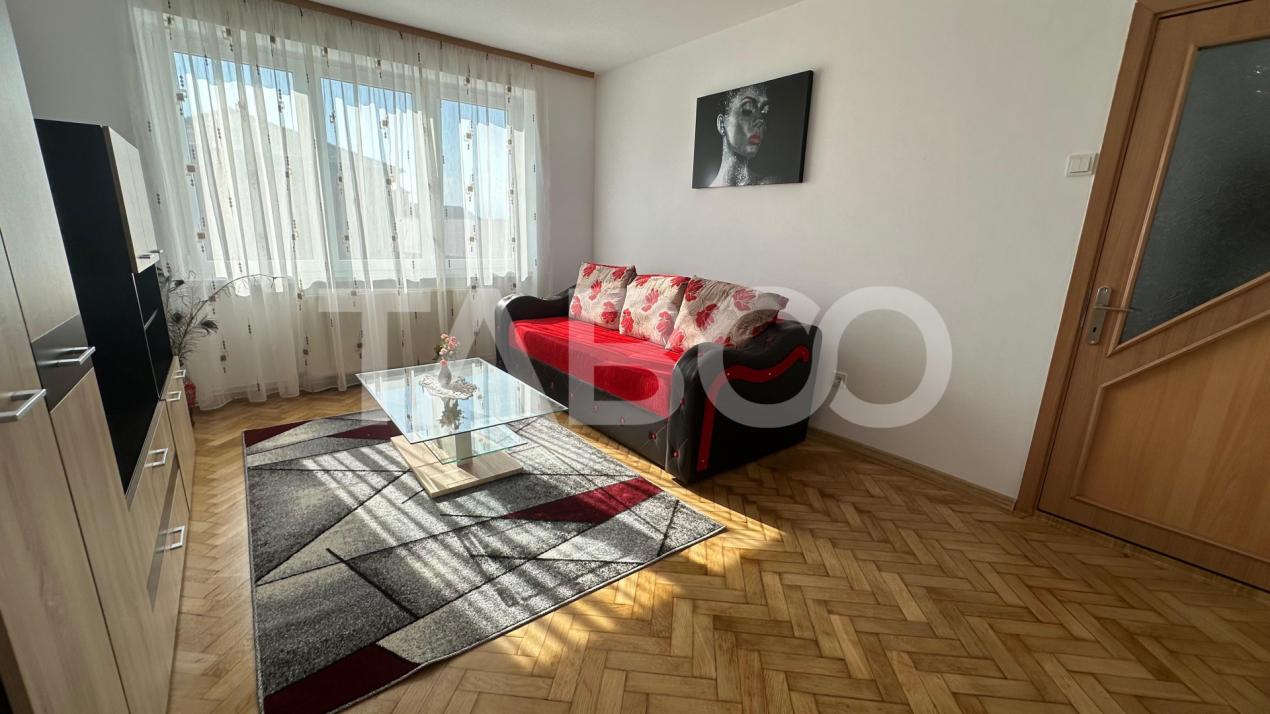 Apartament 54 mpu 2 camere de inchiriat balcon zona Terezian Sibiu