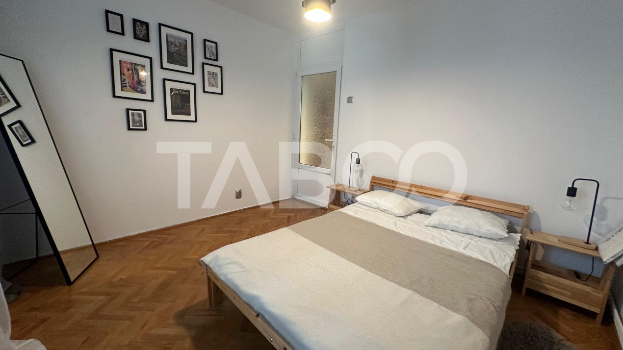 Apartament 55 mpu 2 balcoane de inchiriat decomandat 2 camere 