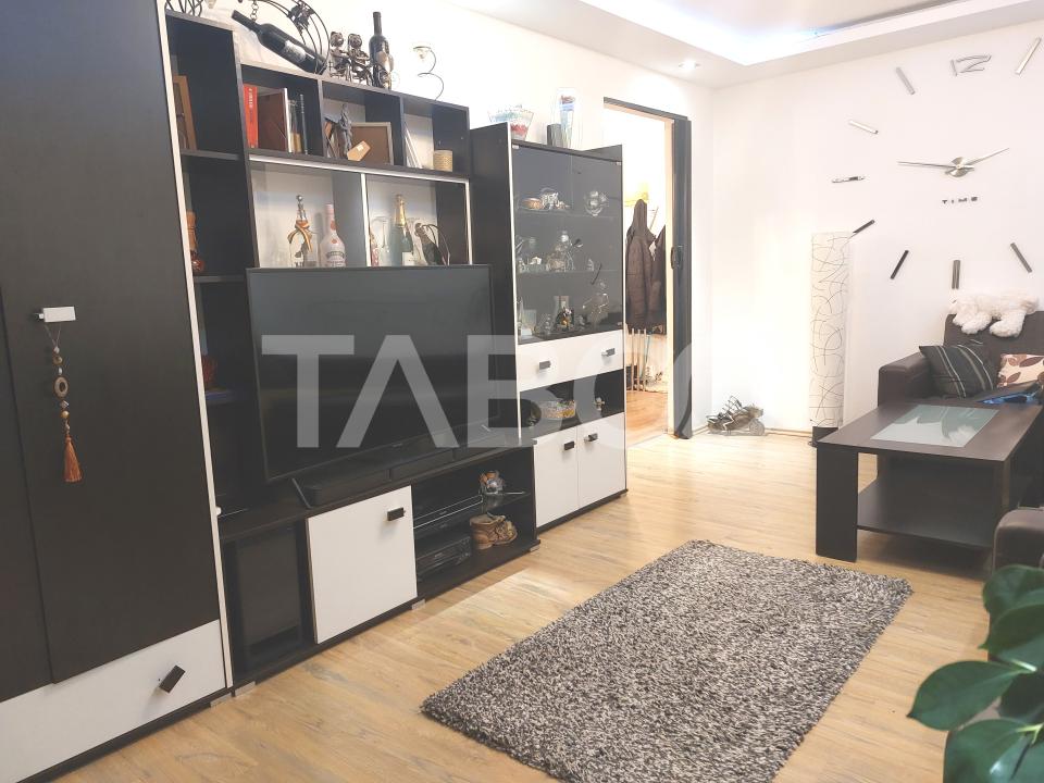 Apartament 55 mpu mobilat utilat 3 camere 2 balcoane pivnita Cisnadie