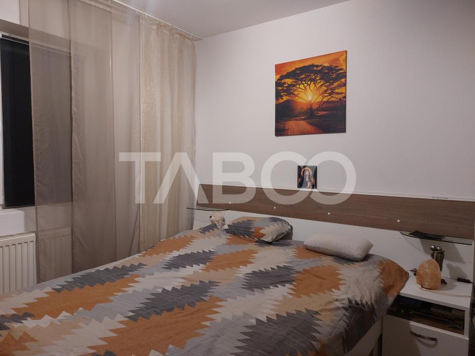 Apartament 55 mpu mobilat utilat 3 camere 2 balcoane pivnita Cisnadie