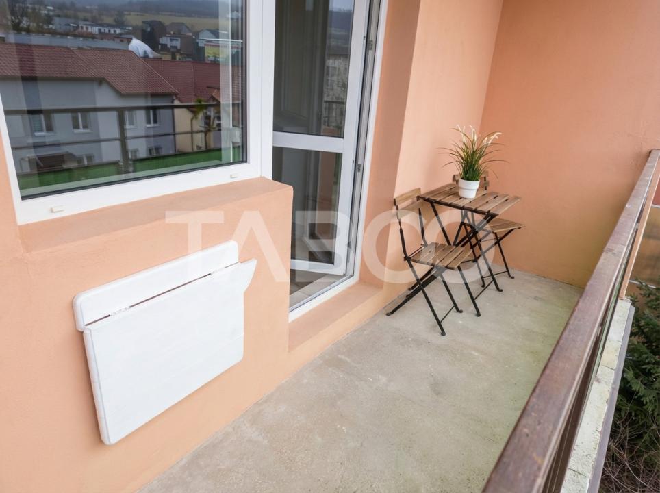 Apartament 55 mpu mobilat utilat 3 camere 2 balcoane pivnita Cisnadie