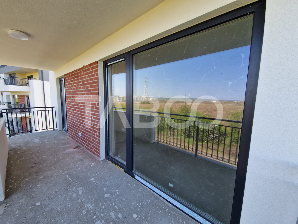 Apartament 63 mp utili 3 camere 2 bai gradina parter inalt Turnisor in Sibiu - Afinelor