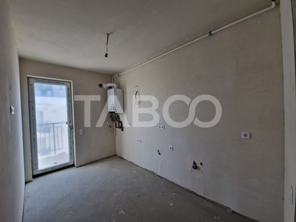 Apartament 63 mp utili 3 camere 2 bai gradina parter inalt Turnisor