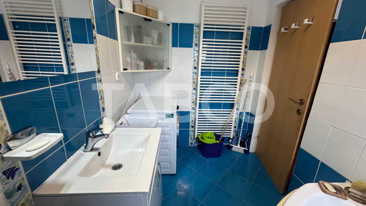 Apartament 80 mpu la mansarda mobilat utilat zona Rahovei Sibiu