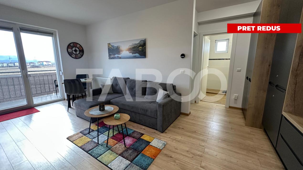 Apartament bloc cu lift 2 camere loc de parcare balcon Turnisor Sibiu