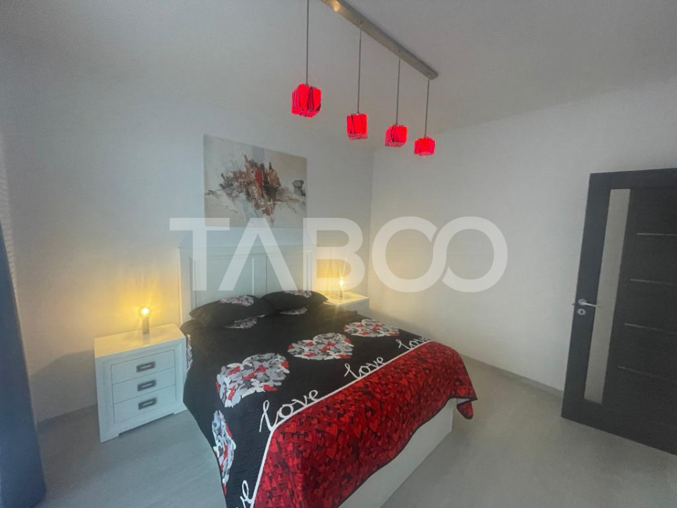 Apartament complet mobilat utilat 2 camere garaj 2 balcoane parter
