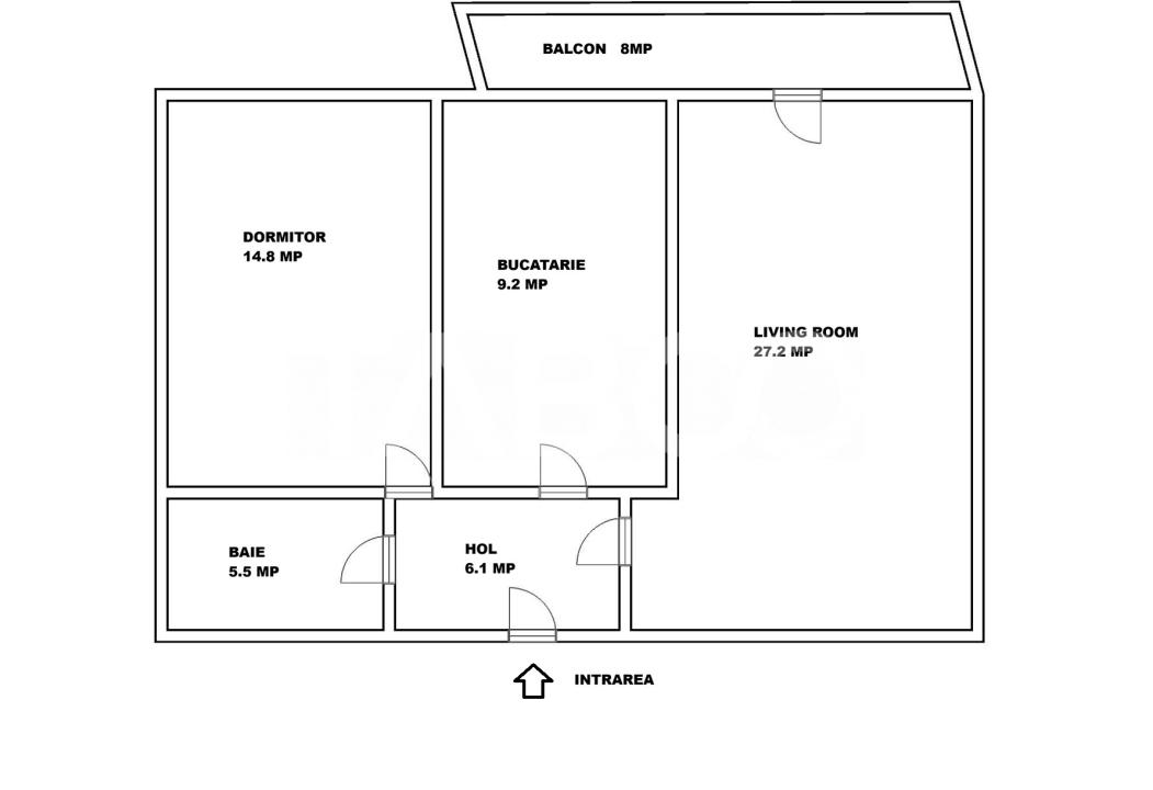 Apartament cu 2 camere 63 mp utili pe Mihai Viteazul din Sibiu