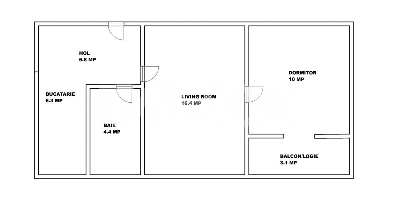Apartament cu 2 camere balcon  pivnita de vanzare strada Vasile Aaron