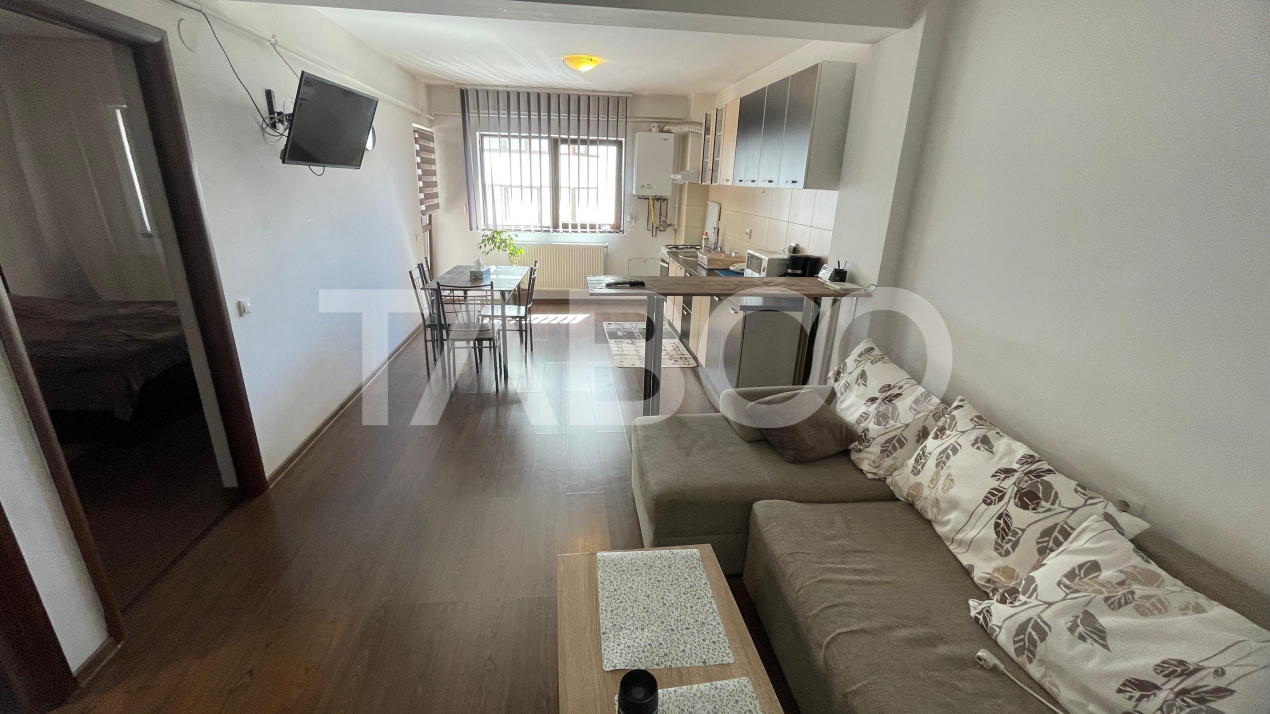 Apartament cu 2 camere balcon si loc de parcare de inchiriat in Sibiu
