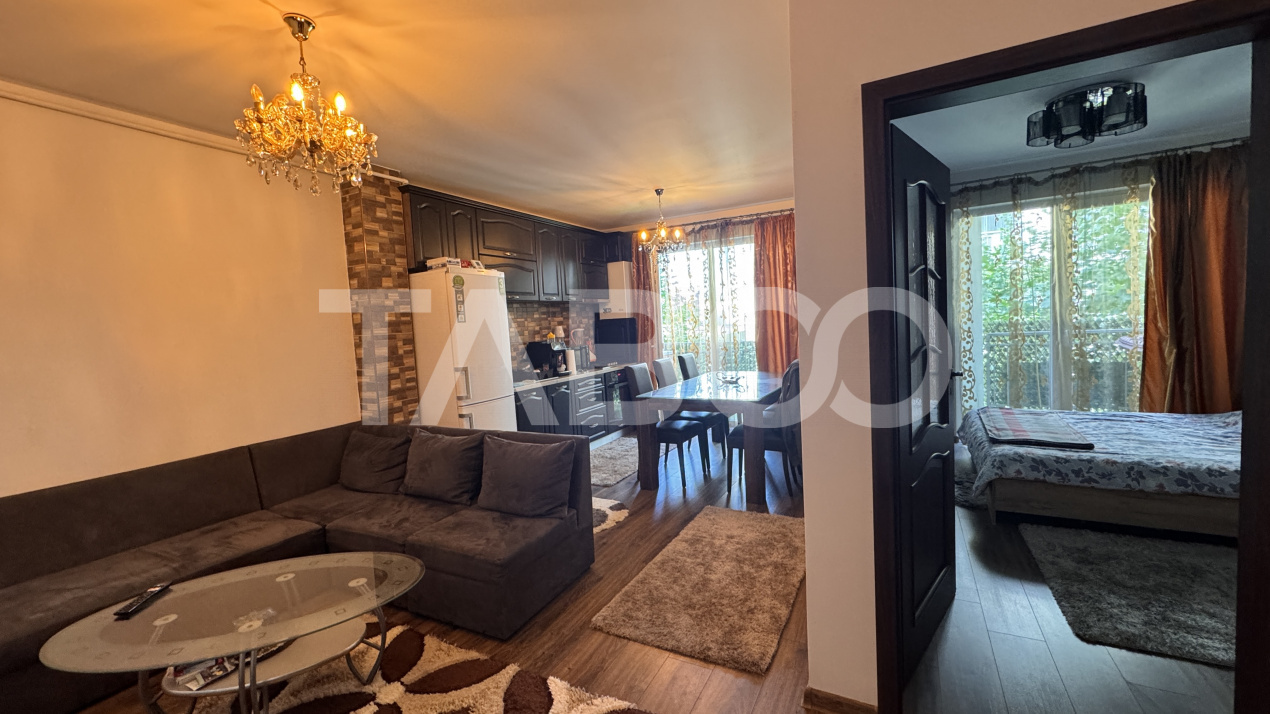 Apartament cu 2 camere de inchiriat 40mp mobilat utilat Lupeni Sibiu