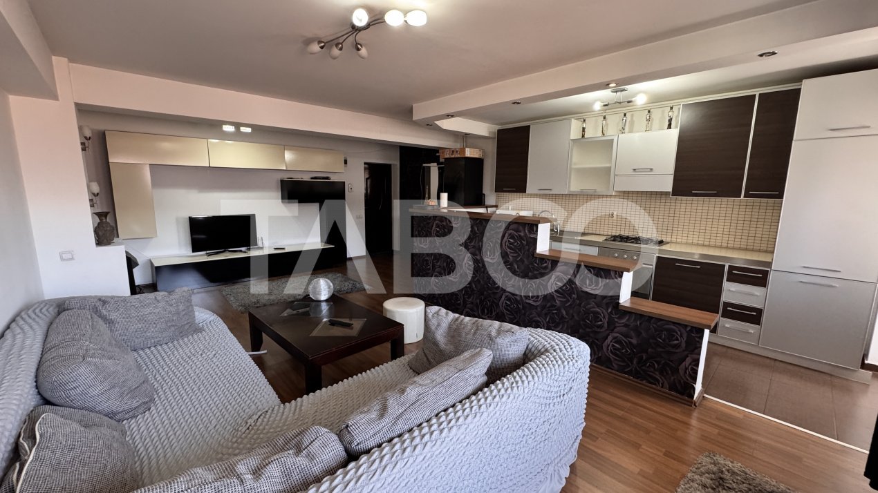 Apartament cu 2 camere de inchiriat mobilat utilat 72mp Turnisor Sibiu
