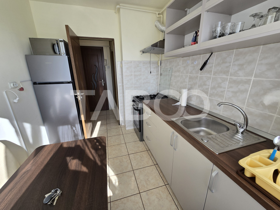 Apartament cu 2 camere de inchiriat mobilat utilat in zona Dioda Sibiu
