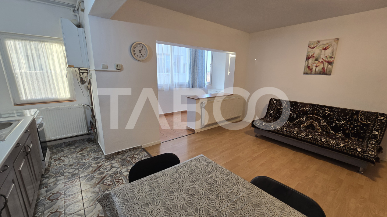 Apartament cu 2 camere de inchiriat mobilat utilat in zona Tilisca