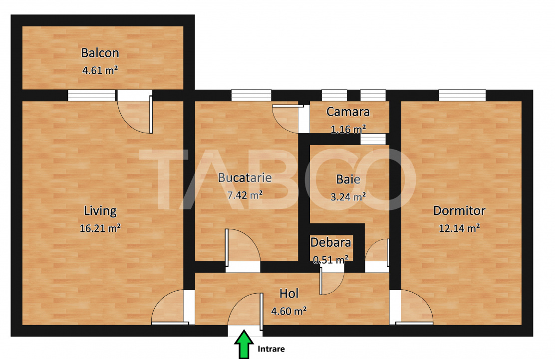 Apartament cu 2 camere decomandate in zona Terezian din Sibiu